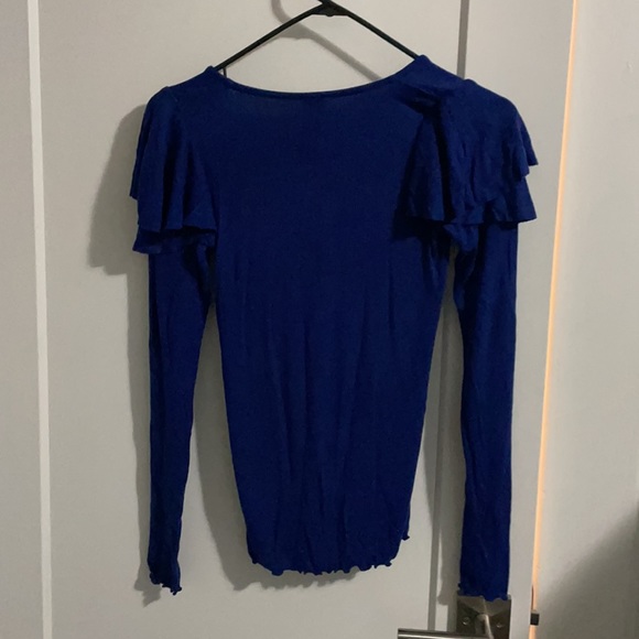 Free People Ruffle Shoulder Top - Picture 4 of 4